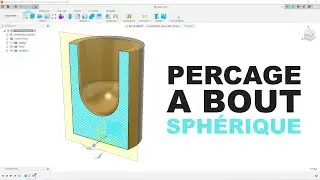 Fusion 360 - Perçage à bout sphérique