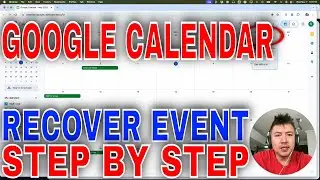 ✅  How To Recover Deleted Event In Google Calendar🔴