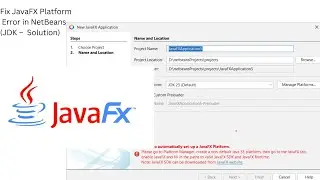 Fix JavaFX Platform Error in NetBeans (JDK 23 Solution)