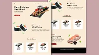 Sushi Foods Website Project 🎯 HTML CSS (Hindi) Part-2 | About Us Page | Satya Gyan A4