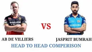 A b de Villiers vs Jasprit Bumrah head to head comperison