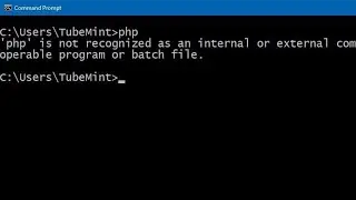 php is not recognized as an internal command. 💯 Solved !!!!