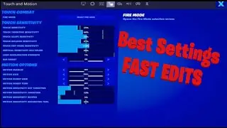 These settings gave me the FASTEST EDITS on Mobile (Fortnite Mobile)