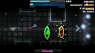 "Sadness" by Danolex. Geometry dash lvl completed 100%