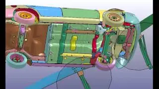 W-Beam Guard Rail Crash Analysis