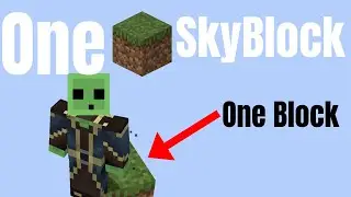 So I Attempted One Block Minecraft SkyBlock...