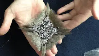 Брошь на пальто с мехом. Мастер класс. Основные приемы работы с мехом
