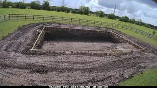 Laying down rebar - time lapse