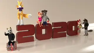 Animash + 3D -- Happy New Year 2020
