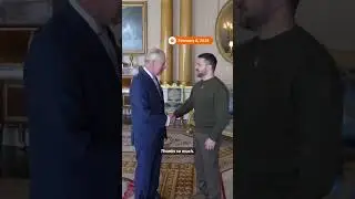 King Charles and Ukrainian President Volodymyr Zelenskiy in London!  #shorts #россия  #зеленский