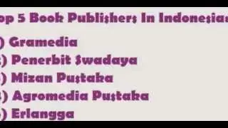 Top 5 Book Publishers In Indonesia