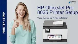 How to setup HP Officejet Pro 8025 printer | Wireless printer setup