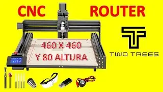 CNC ROUTER TWO TREES  TTC 450 gran capacidad de trabajo