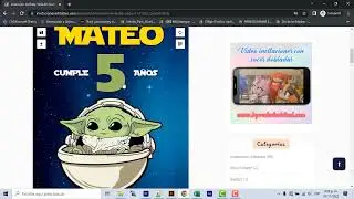 Cómo hacer una invitación digital de Baby Yoda, fácil y gratis