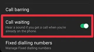 How To Enable Call Waiting On Samsung F41,M02S
