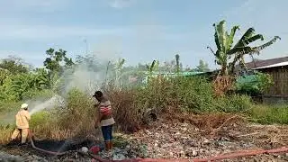 kebakaran lahan Alhamdulillah aman terkendali