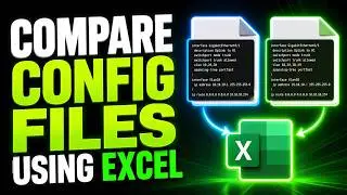 How to compare CISCO switch configuration files using Excel
