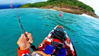 O PEIXE GRANDE ESTAVA ALI NA PEDRA | Pescaria de Caiaque.