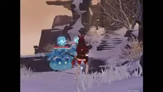 Going Through Dragonspine Except Your Only Pyro Character Is Amber