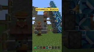 Automatic stairs in minecraft  #minecraft #gaming #minecraftbuilding #fyp #viralvideo #minecraftlive