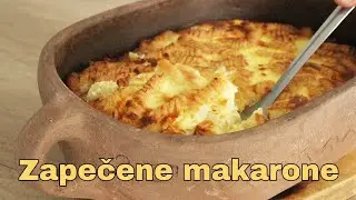 Zapečene makarone sa sirom u zemljanom pekaču