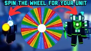 Spin the wheel for your unit in super box siege defense Roblox