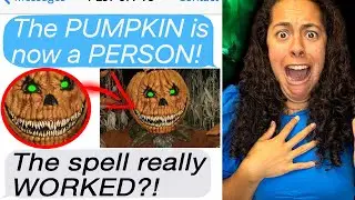 I Did a Spell On Halloween and IT WORKED!! *I Almost DIED!* (Reaction To Scary text message Story)