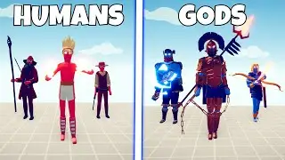 HUMANS vs GODS - TOURNAMENT - Totally Accurate Battle Simulator TABS