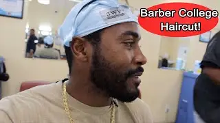First Haircut at a Barber College; Support the Students!