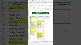 How to find and compare duplicates in Excel! 