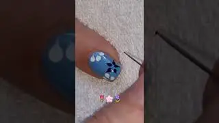Easy Summer NAILS 2023 | Blue Flower NAIL ART Idea
