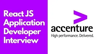 Accenture- ReactJS Interview | Application Developer | 2+ Years | ReactJS application Developer 2025