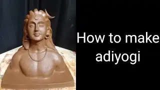 How to make adiyogi with mud #adiyogistatue #adiyogishivastatue