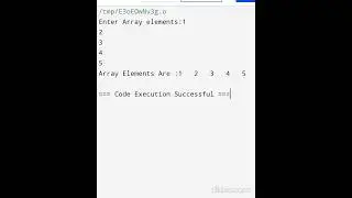 Array Elements Printing | Array | C   language| Array program| #coding#programming #technology#viral