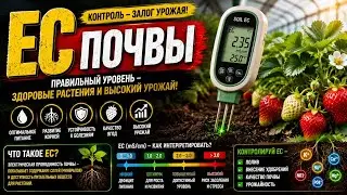 Прибор измерения (ЕС) электропроводности почвы.