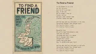 Tom Petty - To Find a Friend (Official Lyric Video)