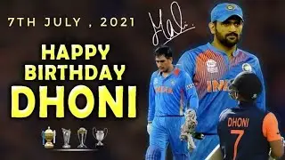 Ms dhoni birthday Whatsapp status || Happy birthday Dhoni full screen status || Captain Cool status