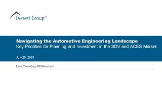 On-demand Webinar: The Automotive Engineering Landscape: Planning & Investing in the SDV/ACES Market