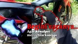 Cara Seting Kenalpot Agar mengeluarkan Api di Motor ABS Revo110