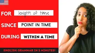 Learn FOR, SINCE and DURING in 5 mins | Free PDF & Quiz | English Grammar Lesson