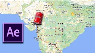 Map animation after effects Hindi | amazing effects