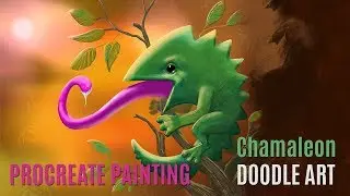 Chameleon DOODLE in PROCREATE