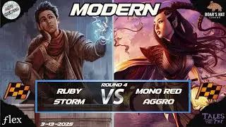 Ruby Storm VS Mono Red Aggro [MTG Modern Round 4]