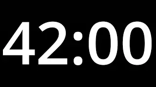 42 MINUTE TIMER with alarm - COUNTDOWN Clock Alarm