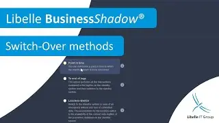 Libelle BusinessShadow Switch-Over methods