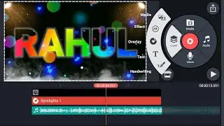 Name art video editing tutorial | name video editing app | Kinemaster video editing | status editing