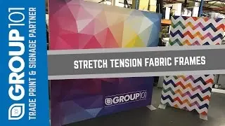 Stretch Tension Fabric Frames Dye Sublimation Printed with Kader Silicon Edge