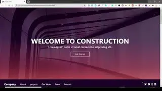 Construction Company Website | Website Design using HTML 5 | CSS 3 | Bootstrap 4 & JQuery