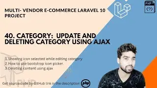 Category- Update and delete category | deleting table data using ajax in laravel 10 #todospecial