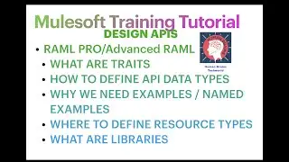 P1-S19.2|#mulesoft Tutorial for Beginners|How to Design API spec|RAML traits resources|Advanced RAML